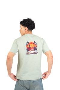 Sunset Drive Printed T-shirts — mint green thumbnail