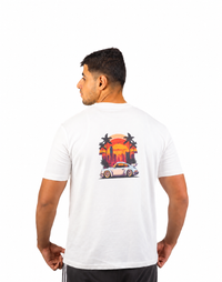 Sunset Drive Printed T-shirts — white thumbnail