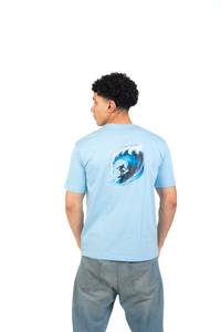 Blue Wave Printed T-shirts — Baby Blue thumbnail