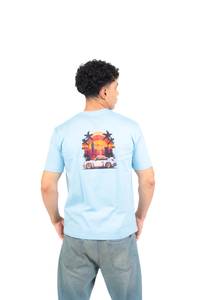 Sunset Drive Printed T-shirts — Baby Blue thumbnail