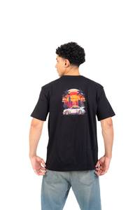 Sunset Drive Printed T-shirts — Black thumbnail